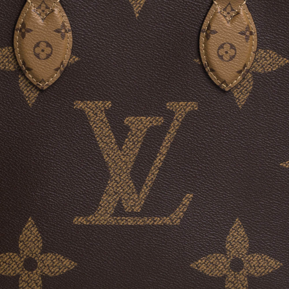 Louis Vuitton Monogram Giant Reverse OnTheGo MM Tote Bag Brown ref.738169 -  Joli Closet