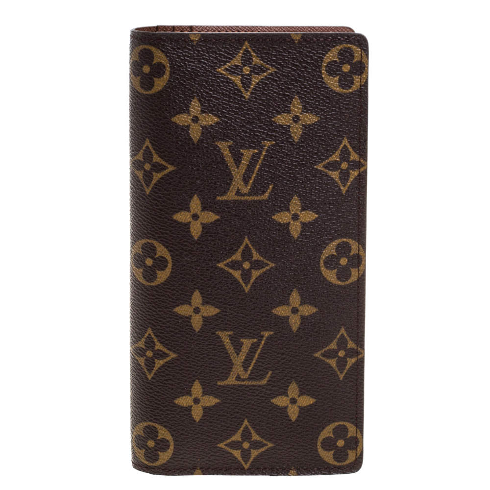 Pre Owned Louis Vuitton Monogram Canvas Brazza Wallet