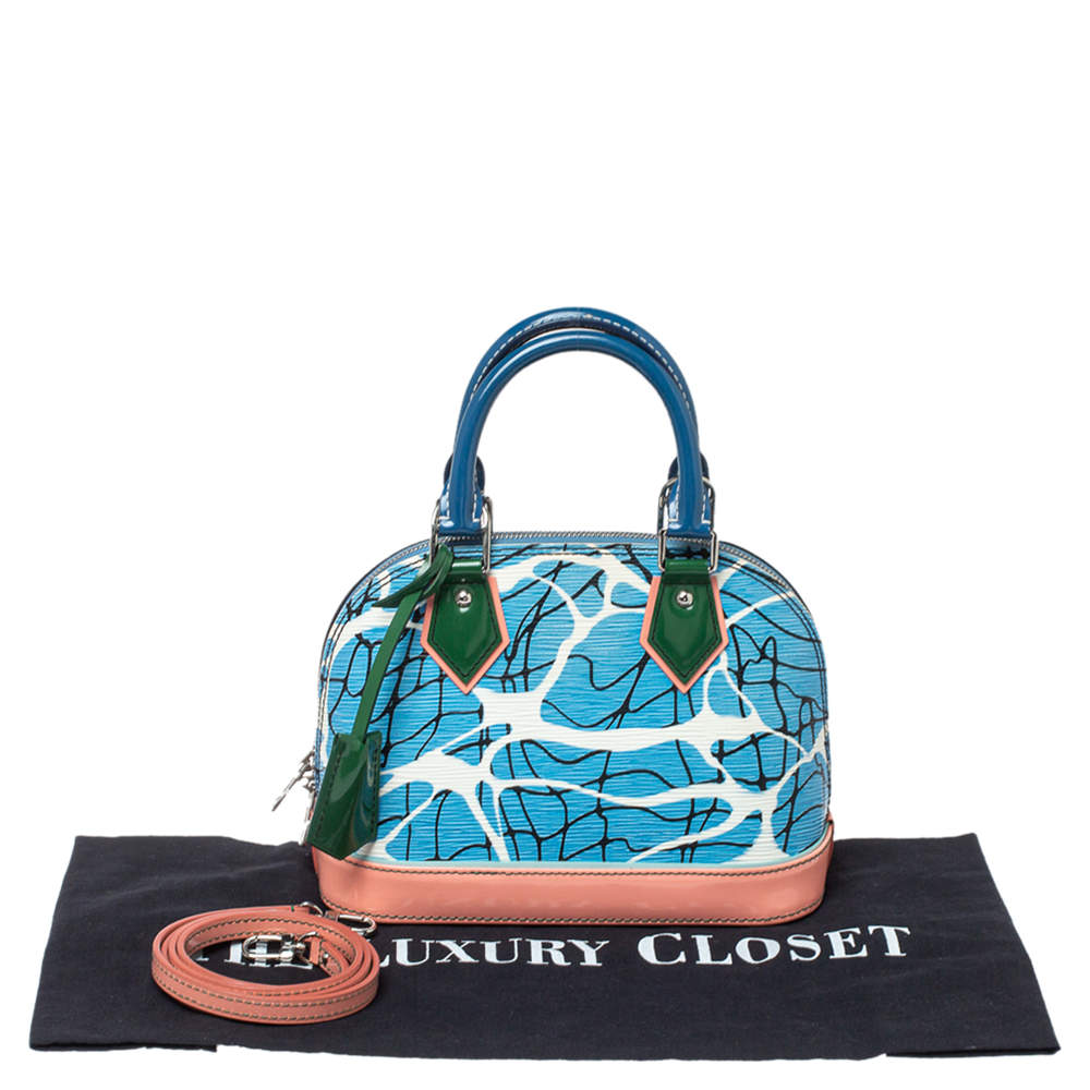 Louis Vuitton Epi Leather Aqua Print Alma BB Handbag - My Luxury