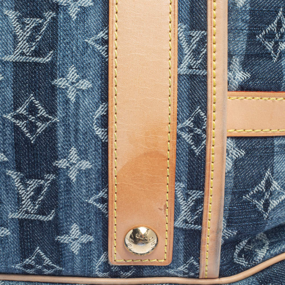 Louis Vuitton Limited Edition Monogram Denim Porte Epaule Raye GM Satc –  LuxeDH