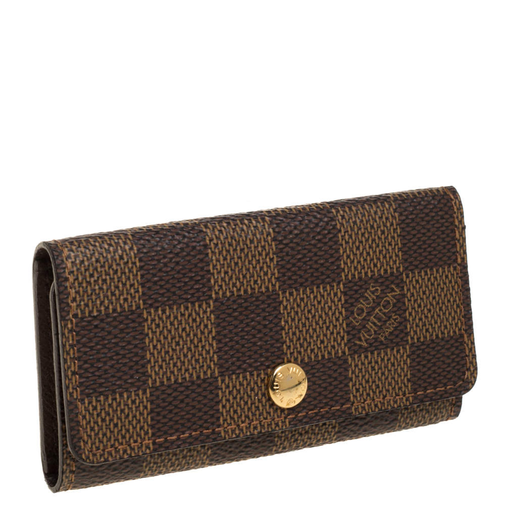 Louis Vuitton Key Holder Enchappes Damier Ebene Brown in Toile Coated  Canvas with Brass - US