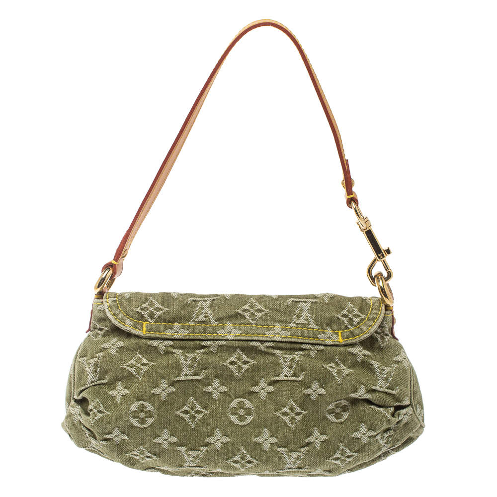 Louis Vuitton Green Monogram Denim Mini Pleaty Bag Louis Vuitton TLC