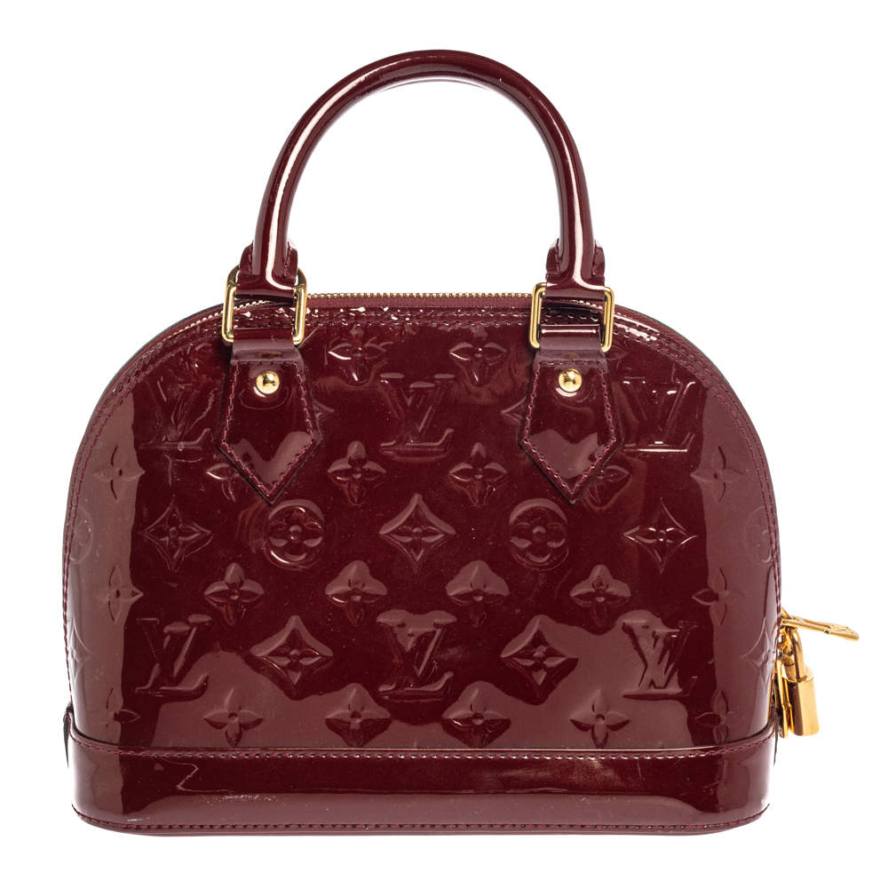 Louis Vuitton Alma BB Vernis Pomme D'Amour Cherry Handbag