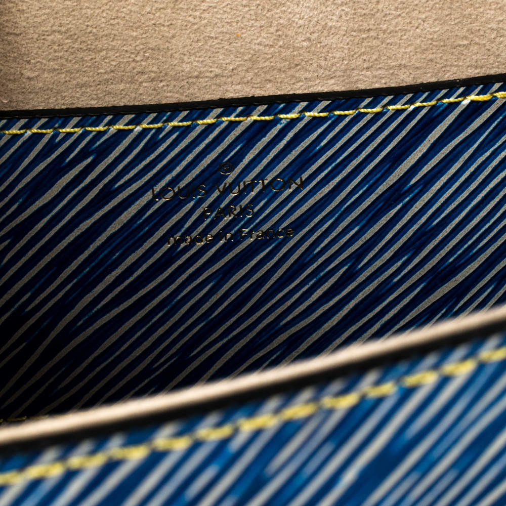 Louis Vuitton Twist MM Blue Denim Epi Leather Shoulder Bag – Luxury Cheaper