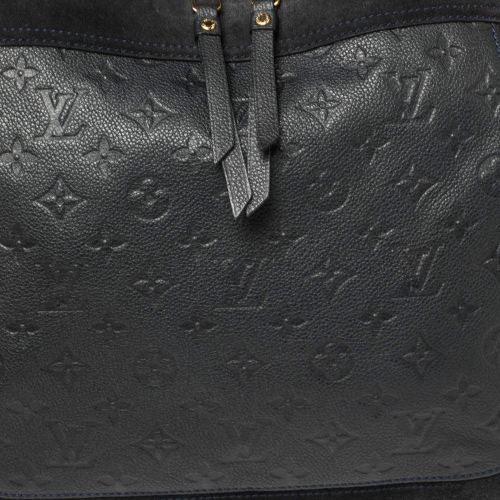Louis Vuitton Bleu Infini Monogram Empreinte Leather Audacieuse GM Bag Louis  Vuitton