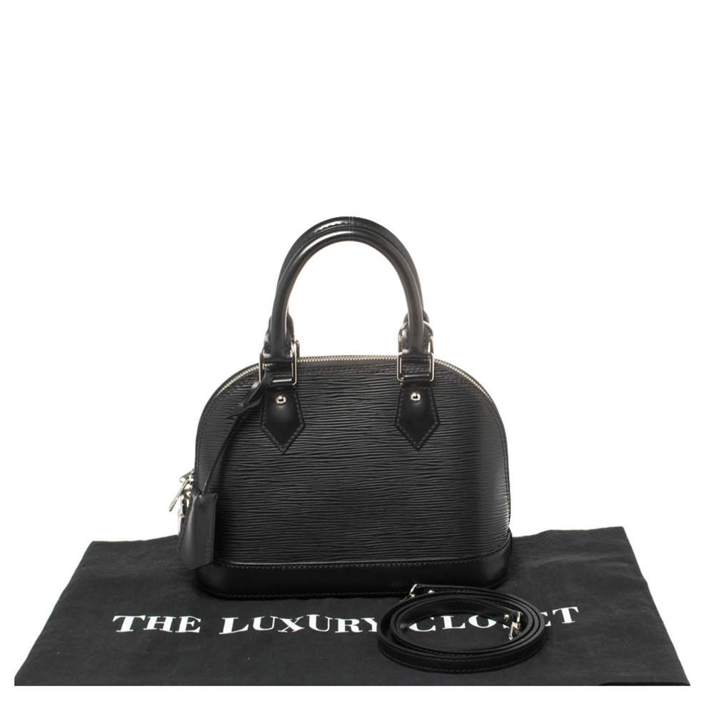 Louis Vuitton Noir Alma BB Bag – The Closet