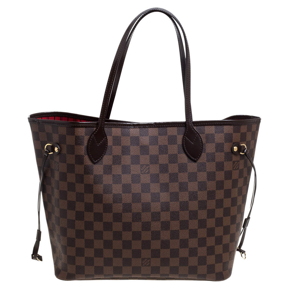 Pre Owned Louis Vuitton Damier Ebene Canvas Neverfull MM Bag