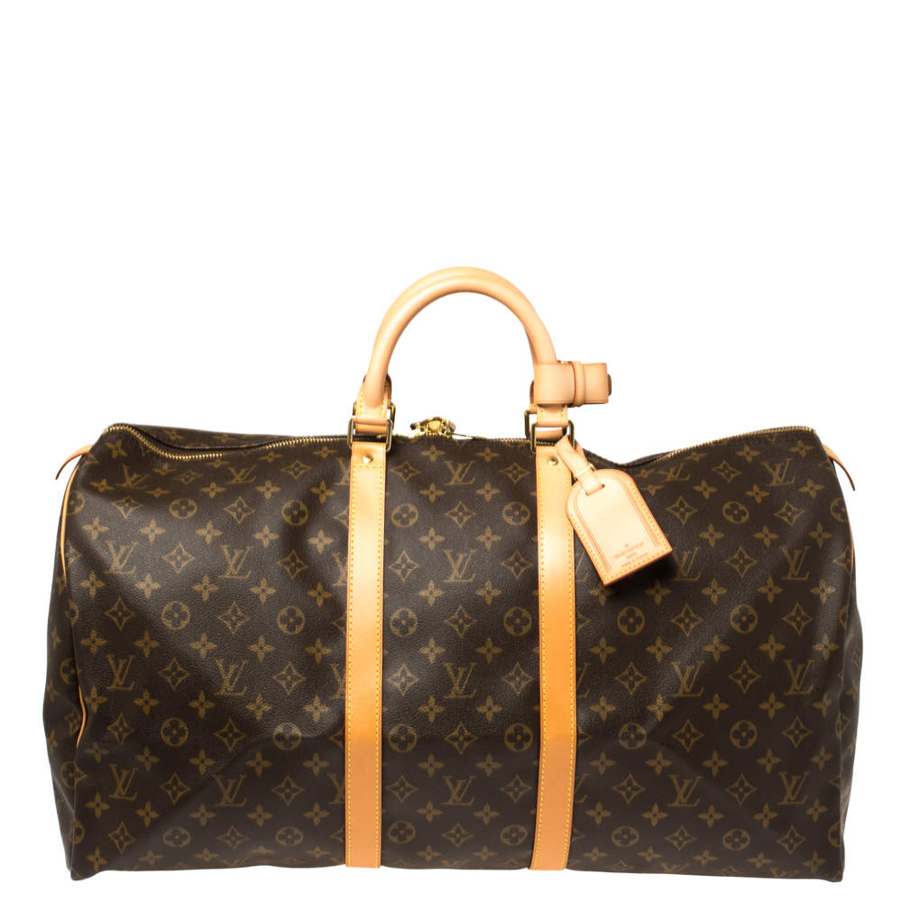 Louis Vuitton Monogram Canvas Vintage Keepall 55 Bag
