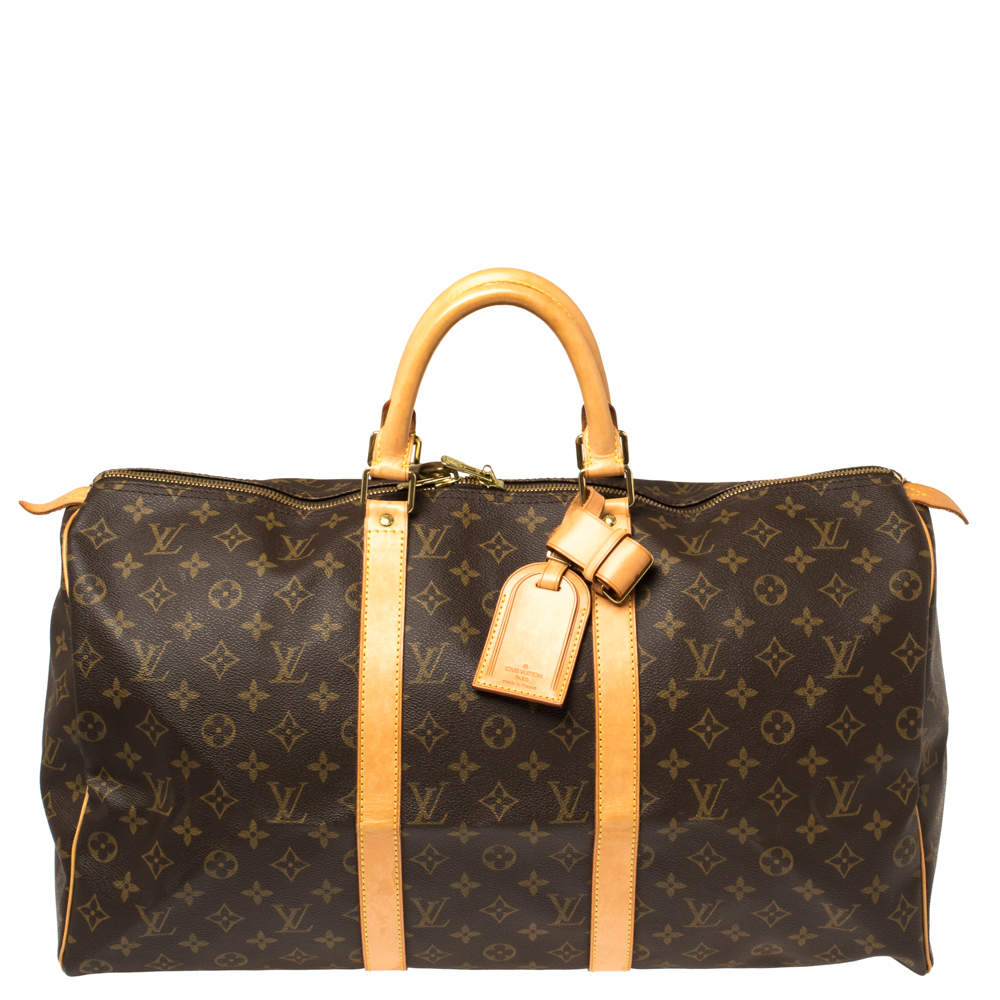 Louis Vuitton Monogram Canvas Keepall 50 Bag