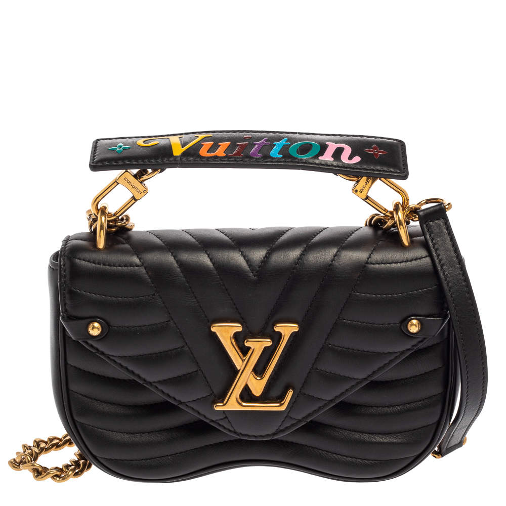 Louis Vuitton Black Leather New Wave Chain Pm Bag Louis Vuitton The Luxury Closet