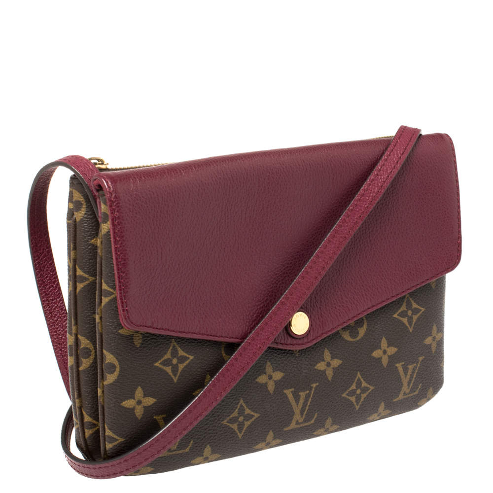 Louis Vuitton Aurore Monogram Canvas and Leather Twinset Bag at