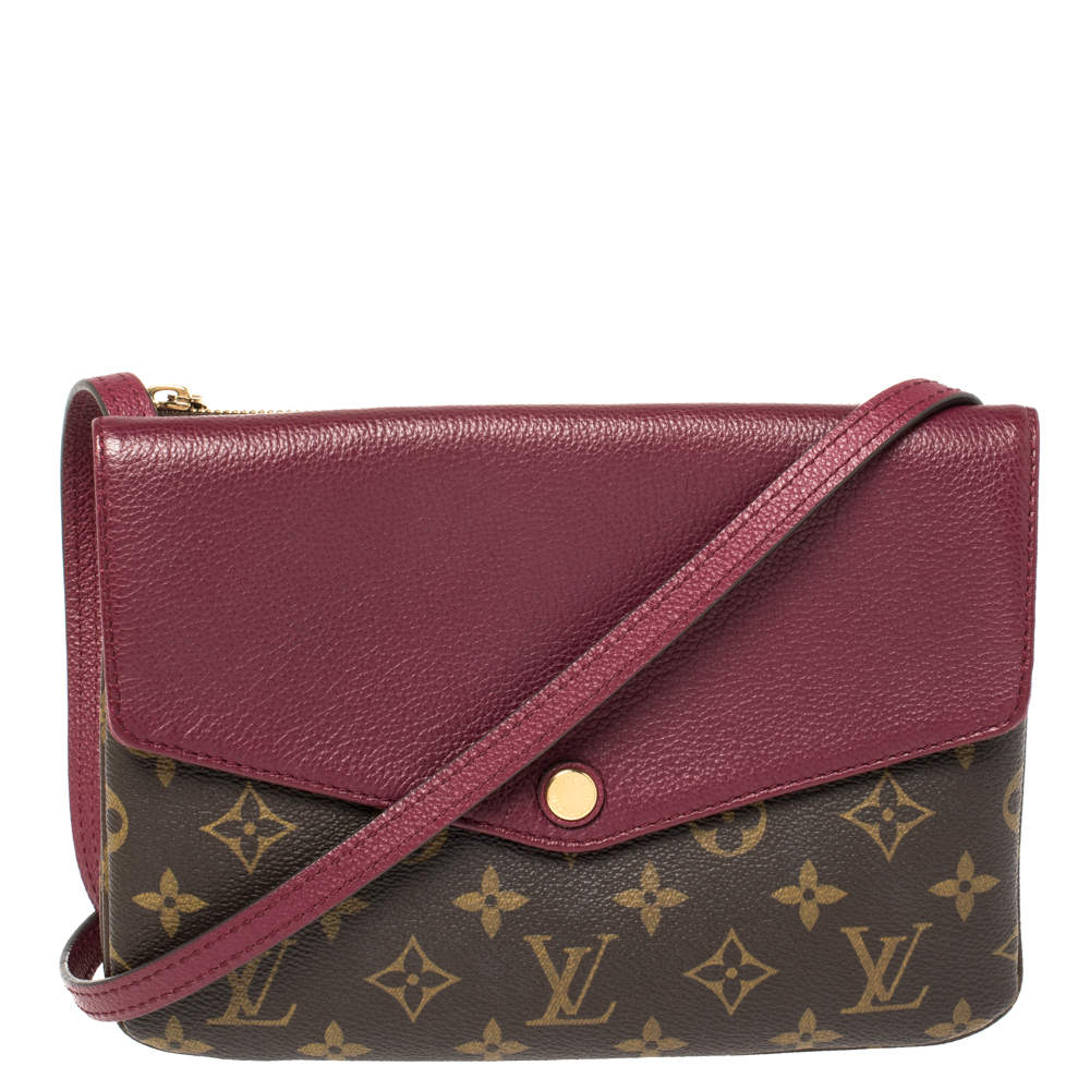 Louis Vuitton Aurore Monogram Canvas and Leather Twinset Bag at 1stDibs