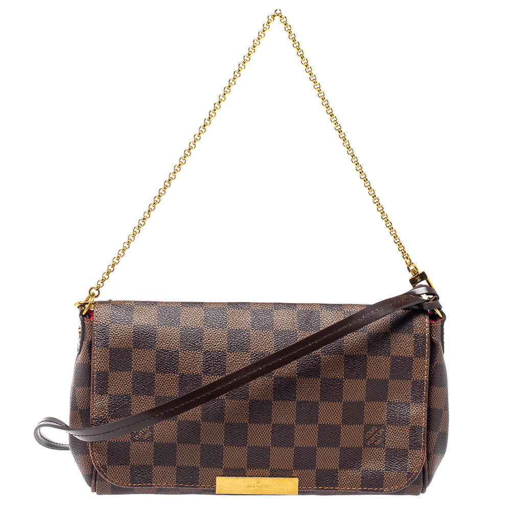 Louis Vuitton Damier Ebene Canvas Favorite MM Bag