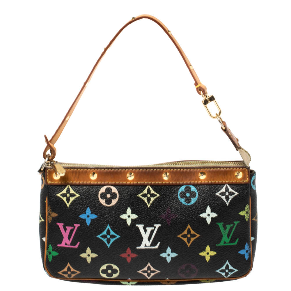 Pre Owned Louis Vuitton Multicolor Monogram Canvas Pochette Accessories