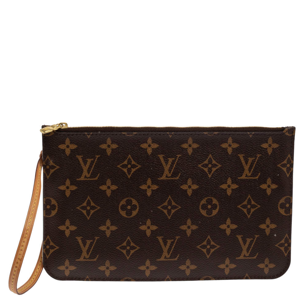 Louis Vuitton Monogram Canvas Neverfull Pochette NM Clutch