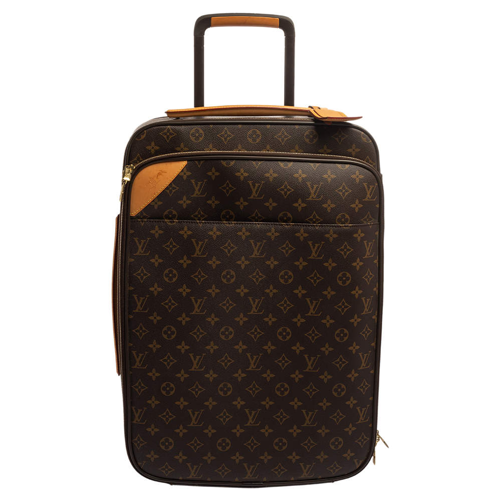 Pre Owned حقيبة سفر لوي فيتون Business Pegase Legere 55 كانفاس مونوغرامية