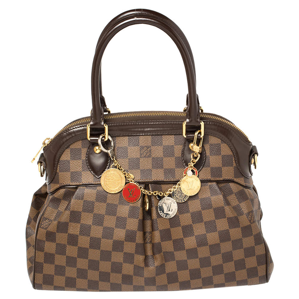 Pre Owned Louis Vuitton Damier Ebene Canvas Trevi PM Bag