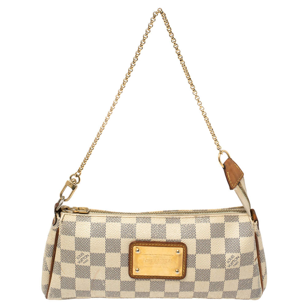 Louis Vuitton Damier Azur Canvas Eva Pochette Crossbody Bag Louis Vuitton |  The Luxury Closet