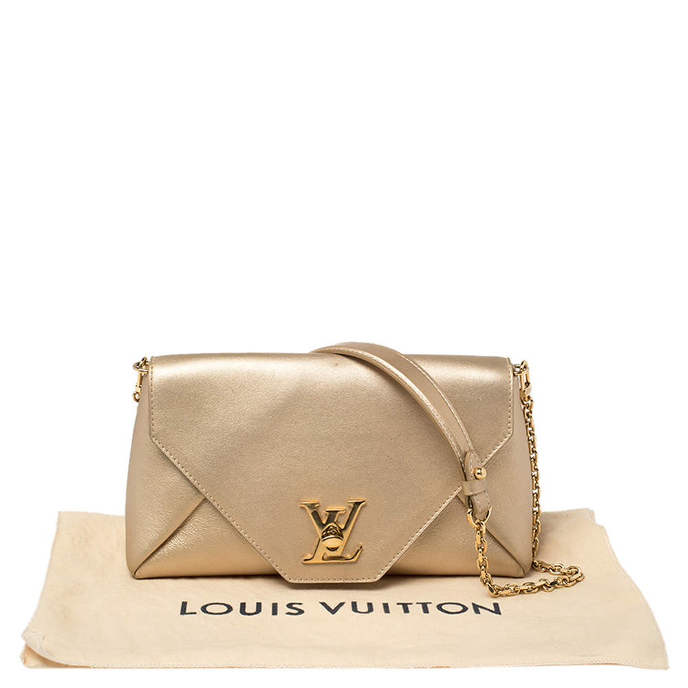 Love note leather crossbody bag Louis Vuitton Gold in Leather - 28870886