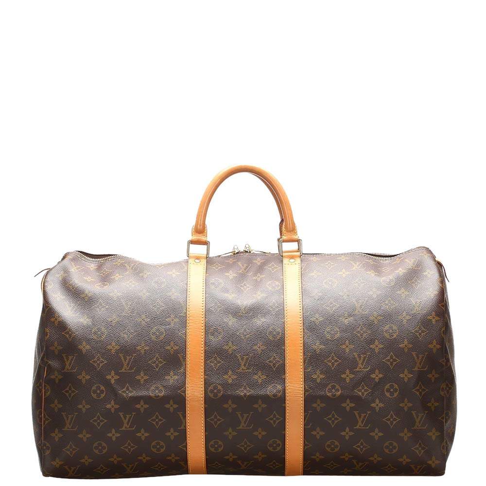 مملوكة مسبقًا Louis Vuitton Monogram Canvas Keepall 55 Bag