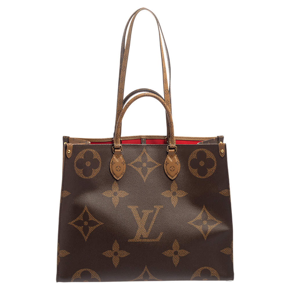 Pre Owned Louis Vuitton Reverse Monogram Canvas Giant Onthego GM Bag