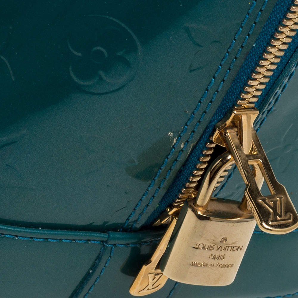 Louis Vuitton Blue Galactic Monogram Vernis Alma GM Bag - Yoogi's