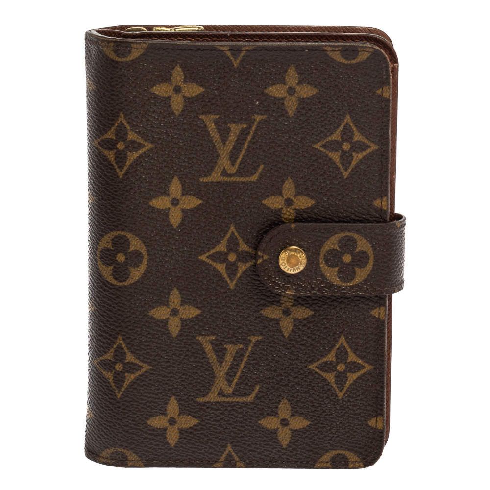 Pre Owned Louis Vuitton Monogram Canvas Porte Papier Zippe Wallet