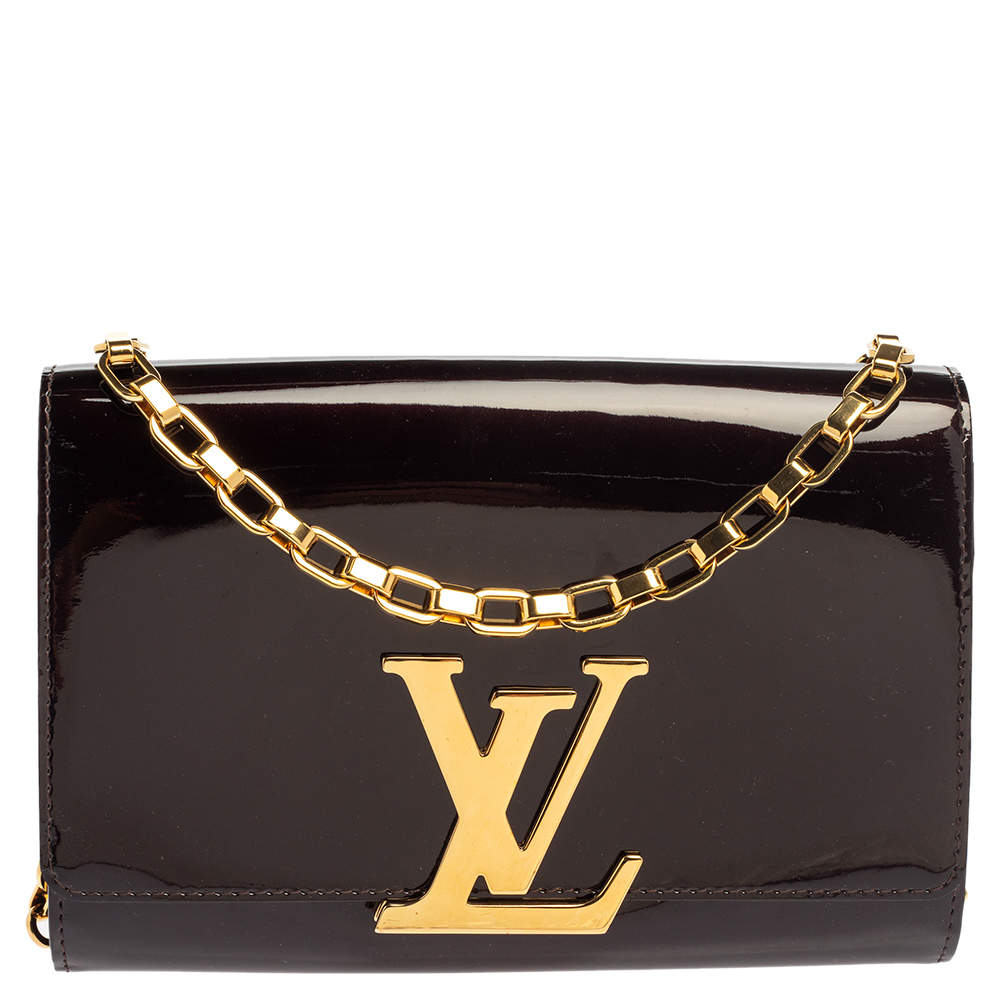 louis vuitton red chain bag