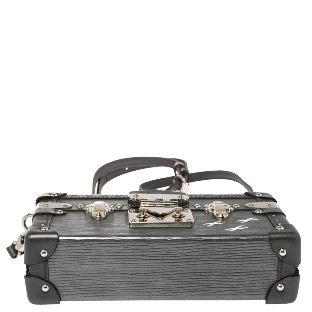Petite malle cloth handbag Louis Vuitton Brown in Cloth - 25864724