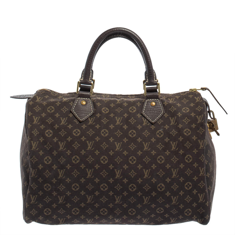 مملوكة مسبقًا Louis Vuitton Fusain Monogram Idylle Canvas Speedy 30 Bag