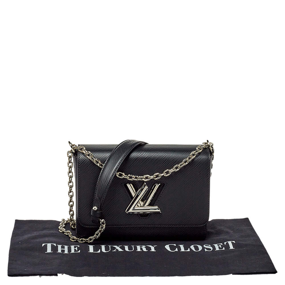 Louis Vuitton Black Epi Leather MM Twist Bag - Yoogi's Closet