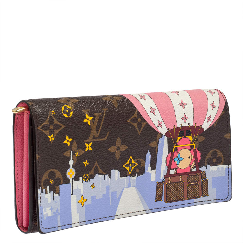 Louis Vuitton Sarah Wallet Monogram Vivienne Shanghai Pink Lining in Coated  Canvas with Gold-tone - US