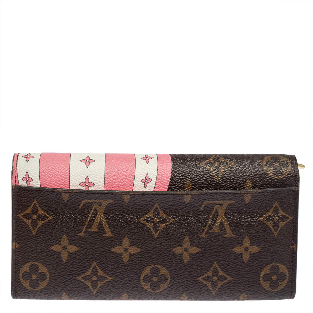 Louis Vuitton Sarah Wallet Monogram Vivienne Shanghai Pink Lining in Coated  Canvas with Gold-tone - US