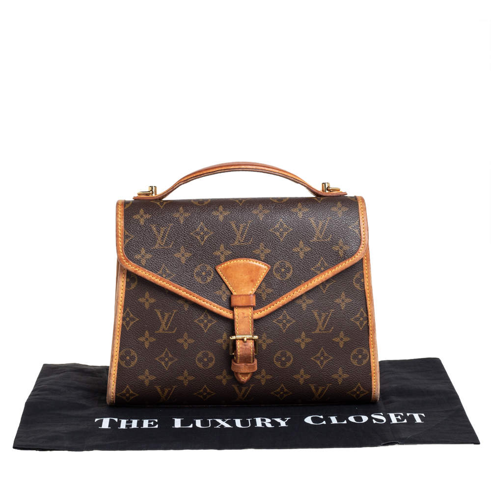 Bel air cloth handbag Louis Vuitton Brown in Cloth - 29669694