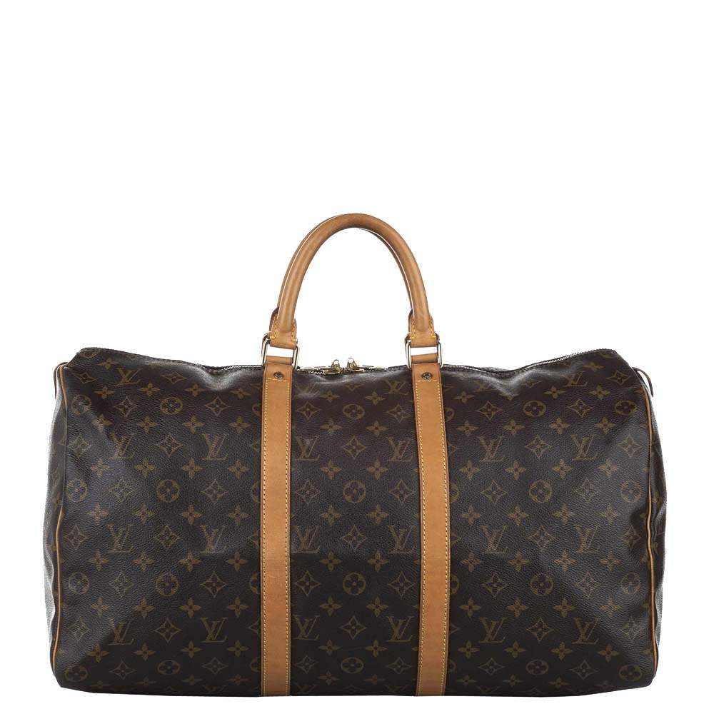 Pre Owned Louis Vuitton Monogram Canvas Keepall 50 Bag