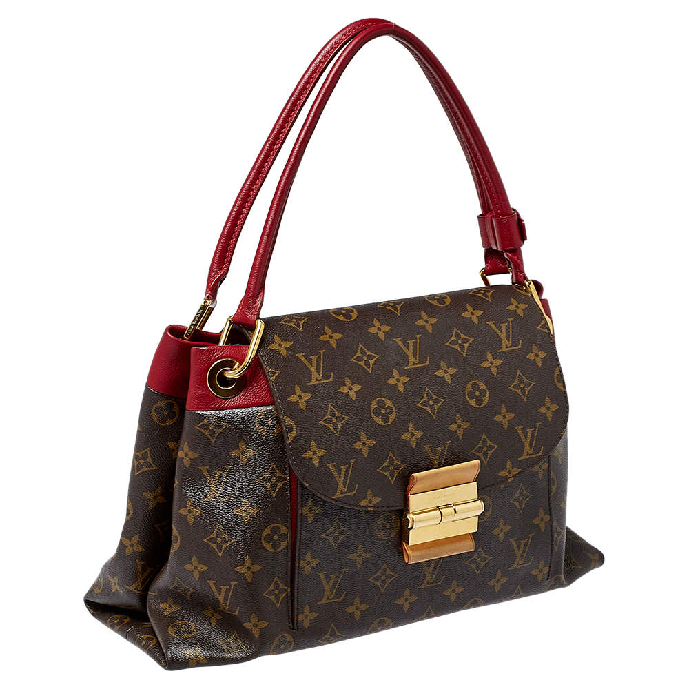 Louis Vuitton Burgundy Monogram Canvas Olympe Handbag - My Luxury