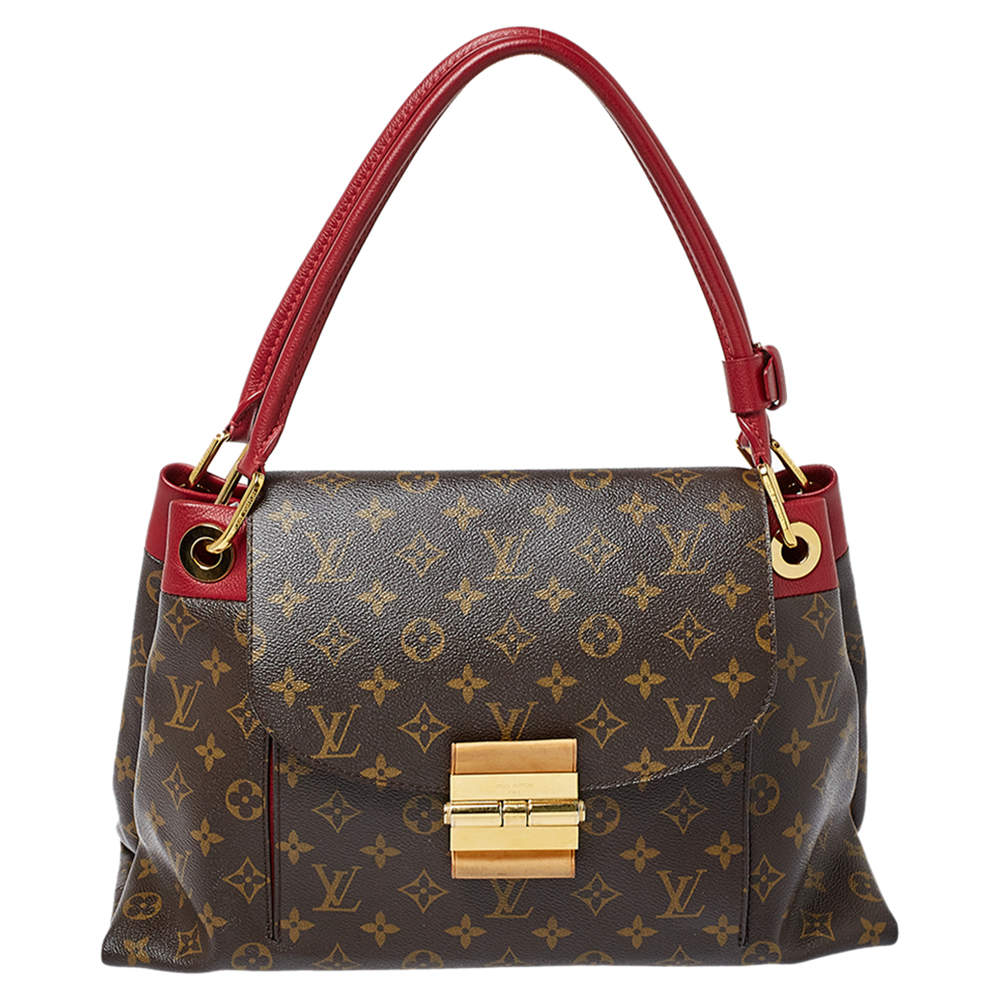 Louis Vuitton Burgundy Monogram Canvas Olympe Handbag - My Luxury