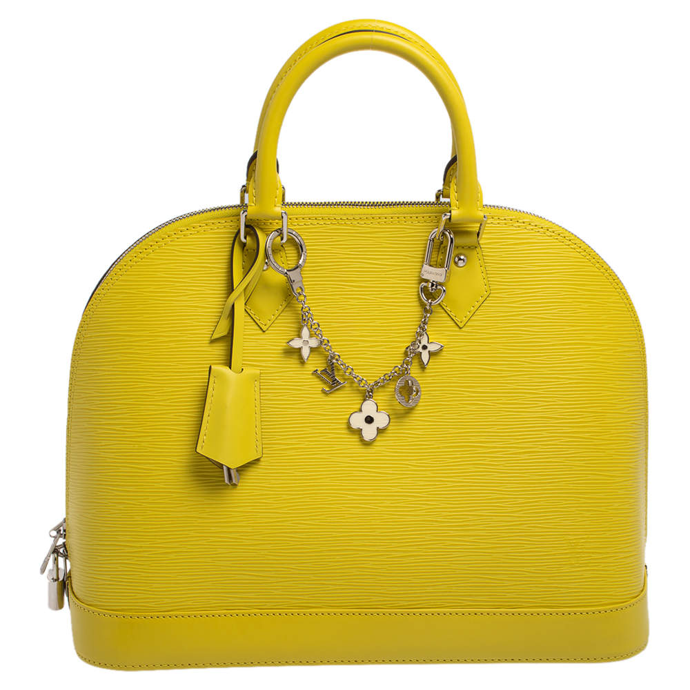 Louis Vuitton Pistache Epi Leather Alma MM Bag