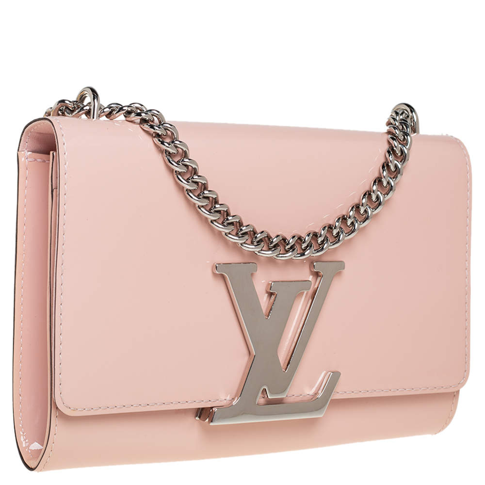 Louis Vuitton Rose Ballerine Patent Leather Chain Louise MM Bag Louis  Vuitton | The Luxury Closet