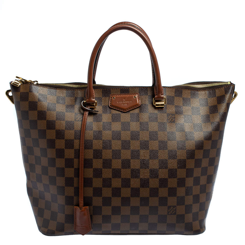 Pre Owned Louis Vuitton Damier Ebene Canvas Belmont Bag