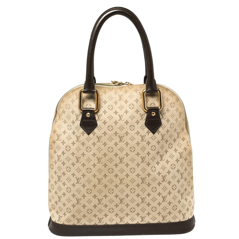 Louis Vuitton Alma Limited Edition Haut Tall 870664 Blue Monogram Mini Lin  Canvas Tote, Louis Vuitton