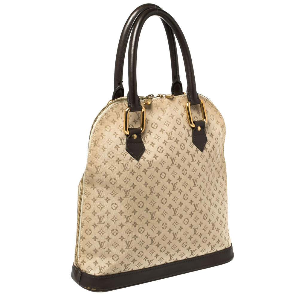 Louis Vuitton Louis Vuitton Alma Haut Khaki Monogram Mini Lin