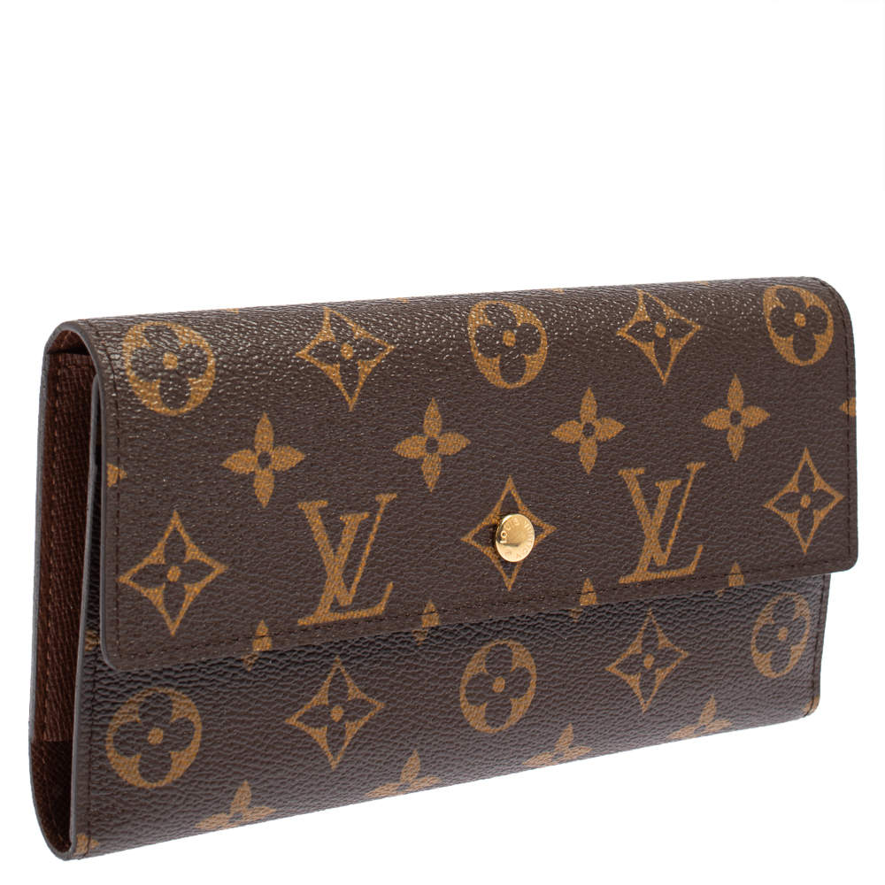 Louis Vuitton Trifold Long Wallet Monogram Porte Tresor International  M92444 Beige Canvas Leather Ladies LOUIS VUITTON