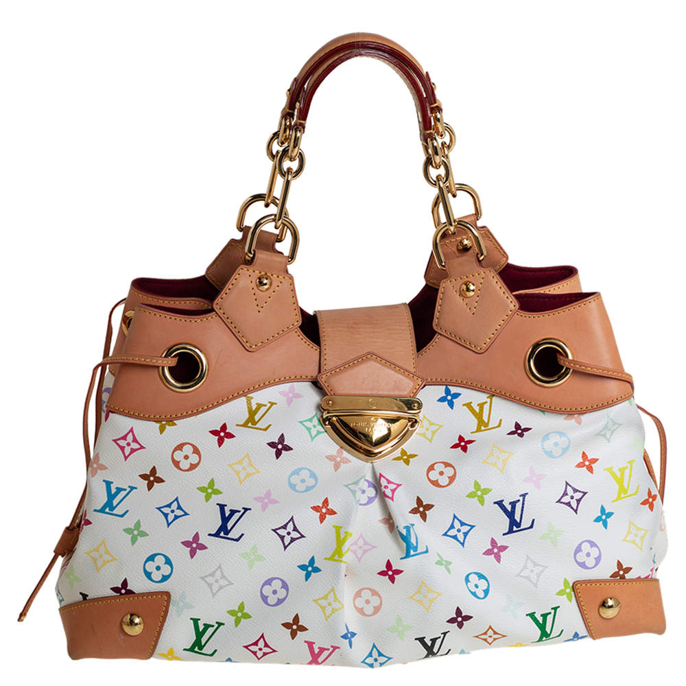 Pre Owned حقيبة لوي فيتون ارسولا كانفاس مونوغرامي متعددة الألوان بيضاء