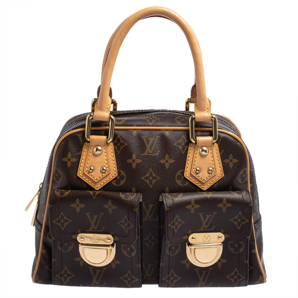 Pre Owned Louis Vuitton Monogram Canvas Manhattan PM Satchel