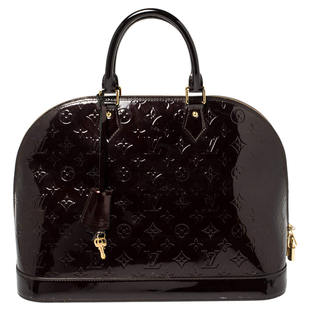 مملوكة مسبقًا Louis Vuitton Amarante Monogram Vernis Alma GM Bag
