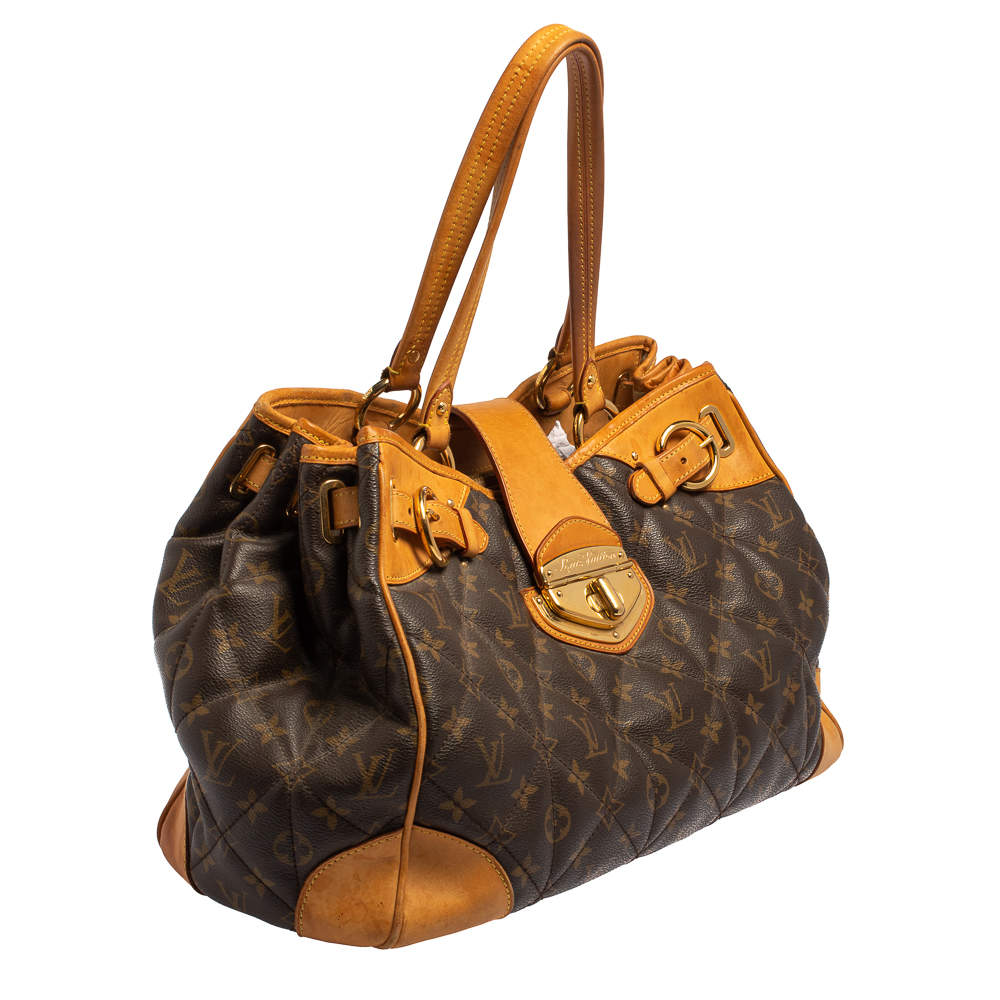 Lots of details on the Louis Vuitton Etoile Shoppers Tote. The quiltin