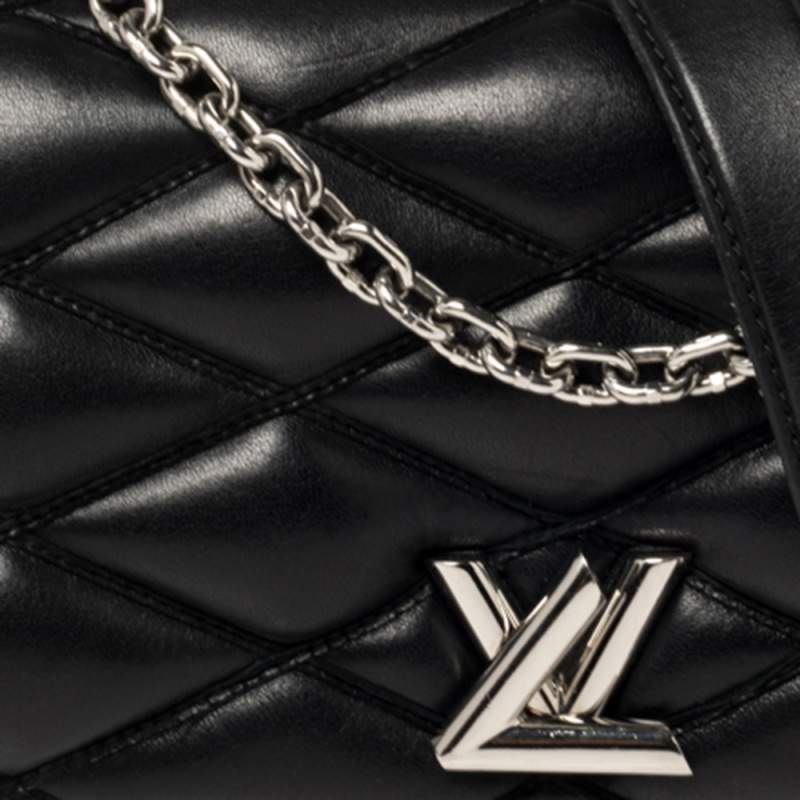Louis Vuitton, Bags, Louis Vuitton Go4 Handbag Malletage Leather Mm Black