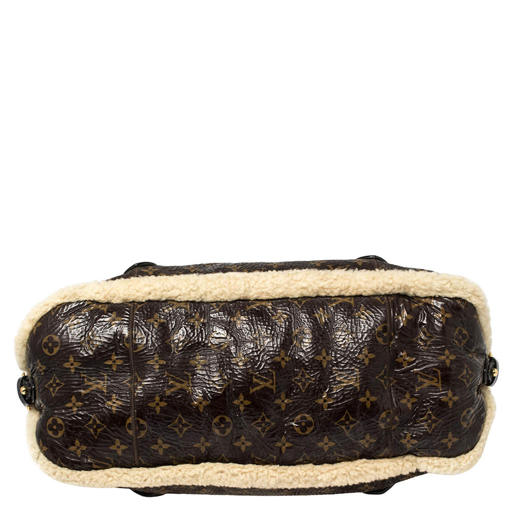 Louis Vuitton Monogram Limited Edition Shearling Thunder Bag at 1stDibs