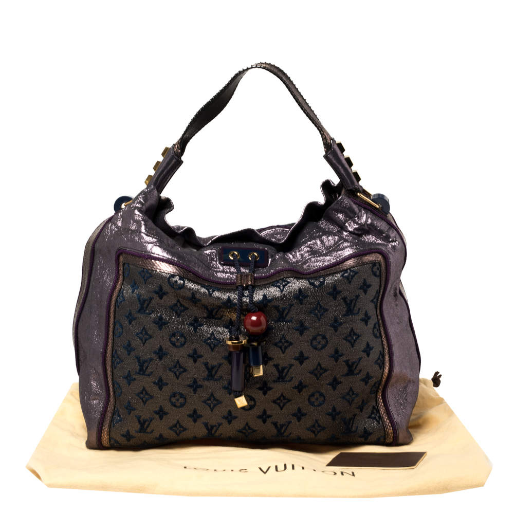 Louis Vuitton Purple Monogram Lurex Limited Edition Bluebird Bag